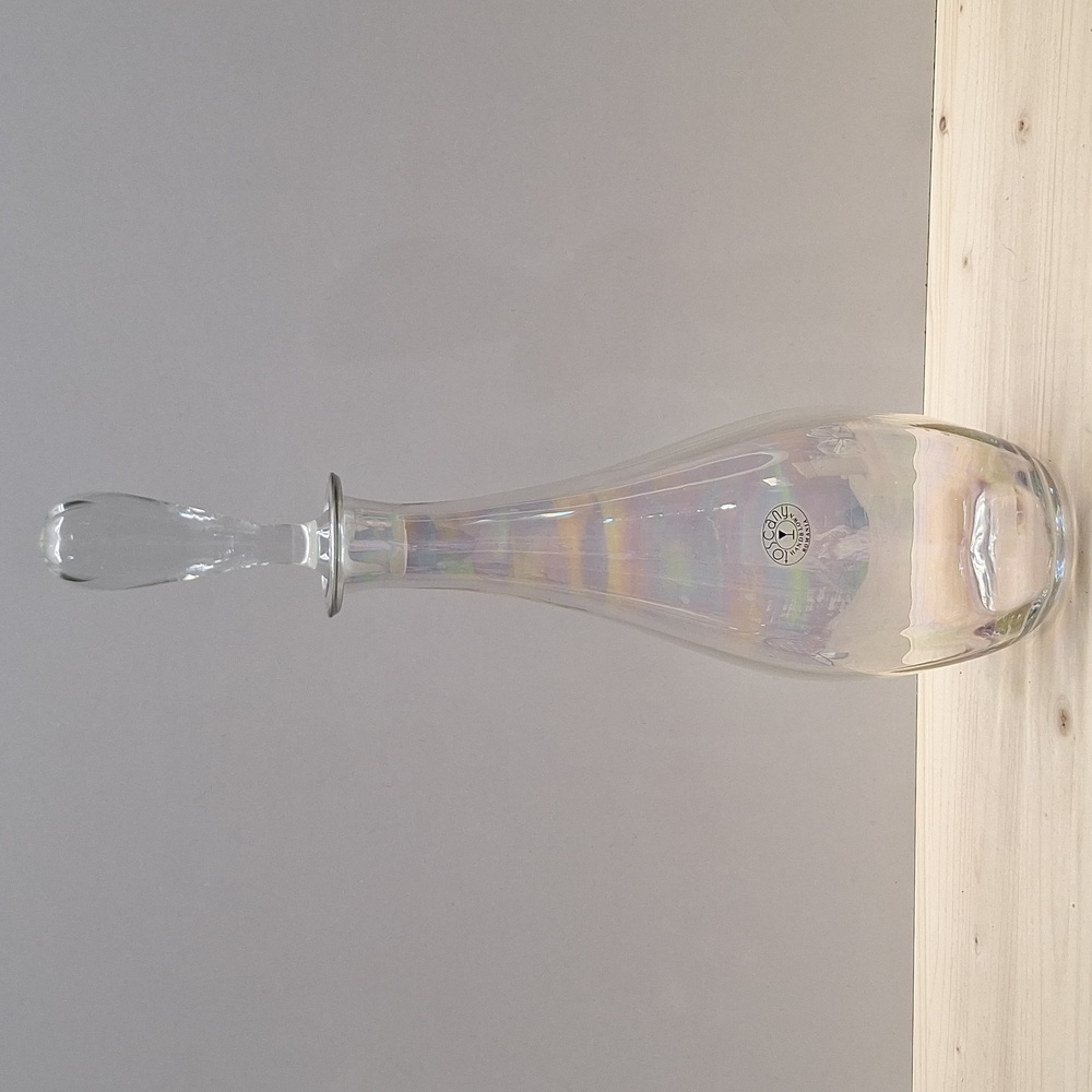 #ADD Toscany hand blown rainbow iridescent wine Decanter
